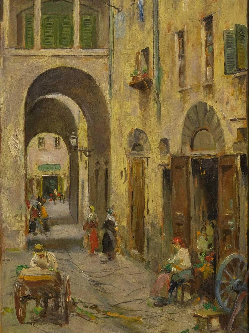 Scena di una strada italiana